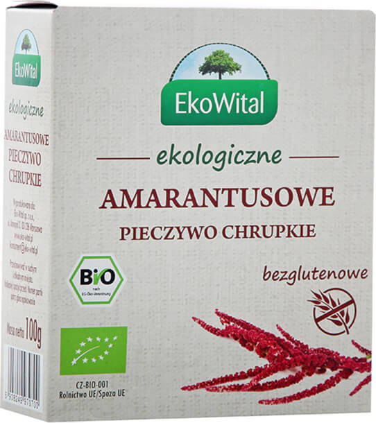 Pain croustillant sans gluten sans amarante BIO 100 g EKOWITAL