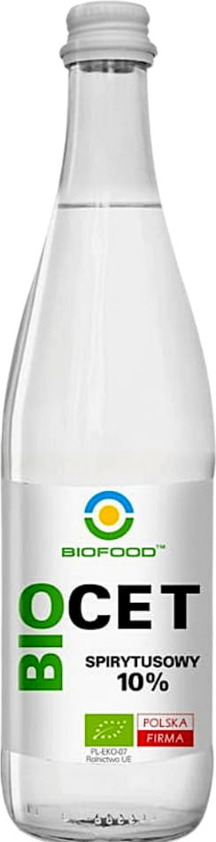 Vinaigre d'alcool 10% sans gluten BIO 500 ml - BIO FOOD