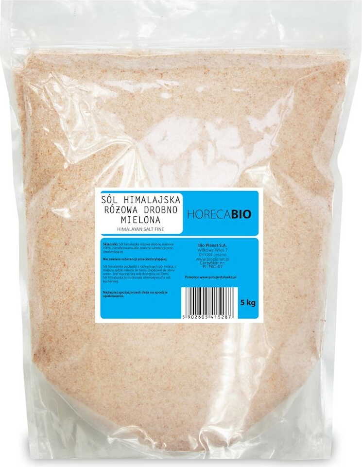 Sel rose de l'Himalaya finement moulu 5 kg - HORECA