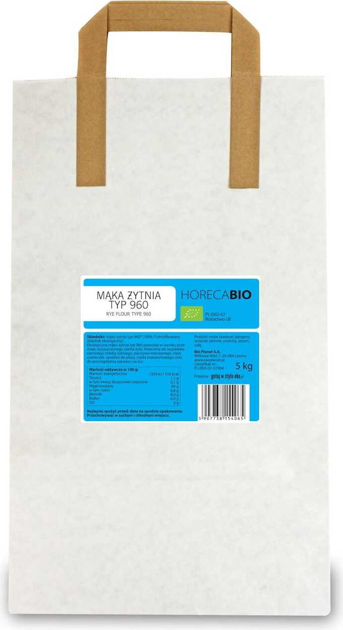 Farine de seigle type 960 BIO 5 kg - HORECA