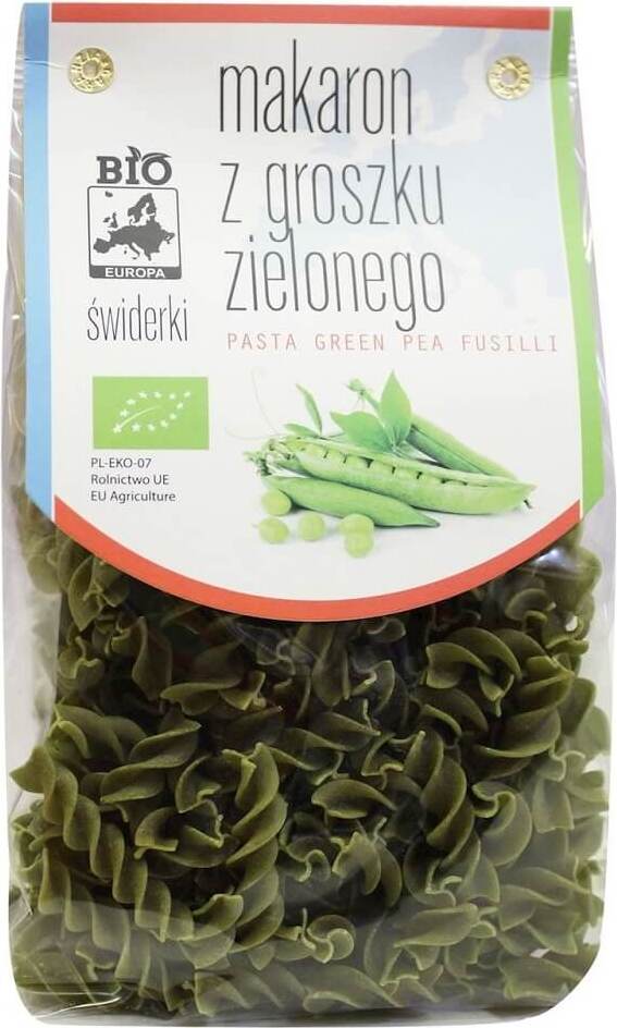 Pâtes aux spirales de pois verts BIO 250 g - BIO EUROPA