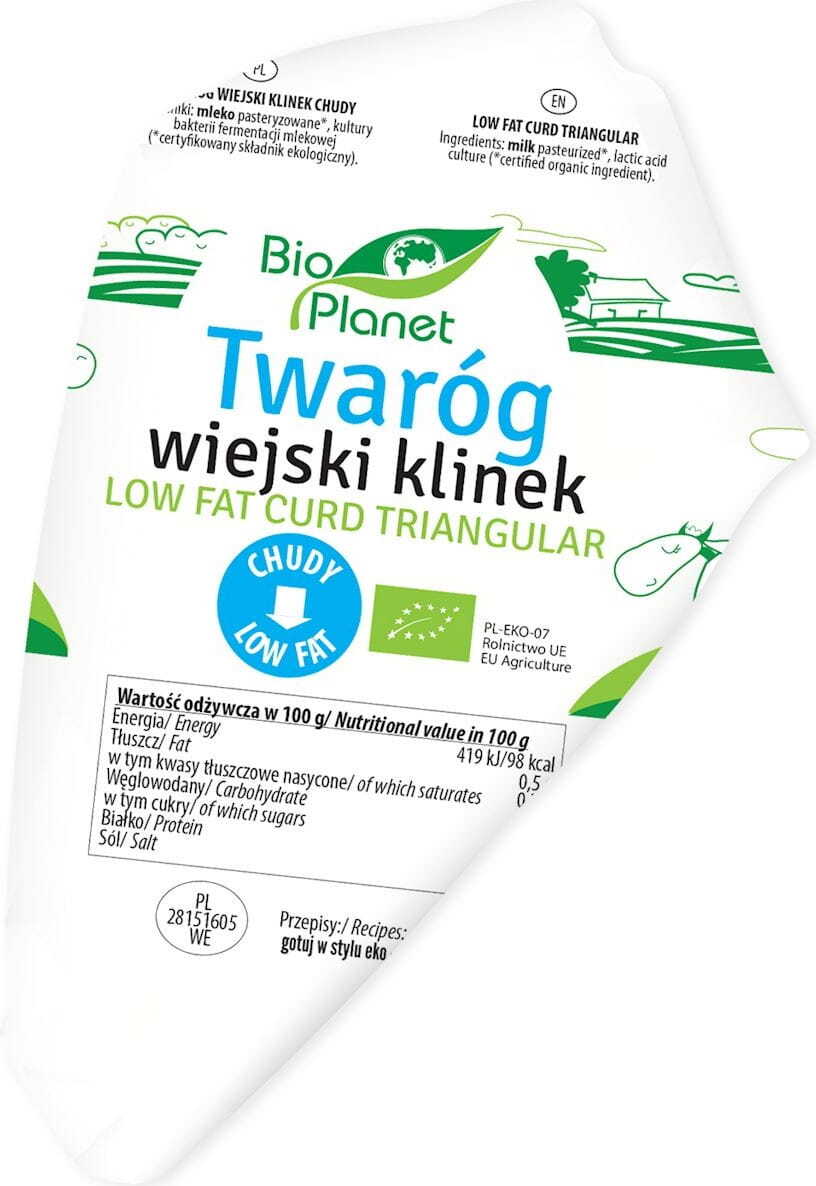 Quartier de fromage cottage maigre BIO (environ 300 g) - BIO PLANET