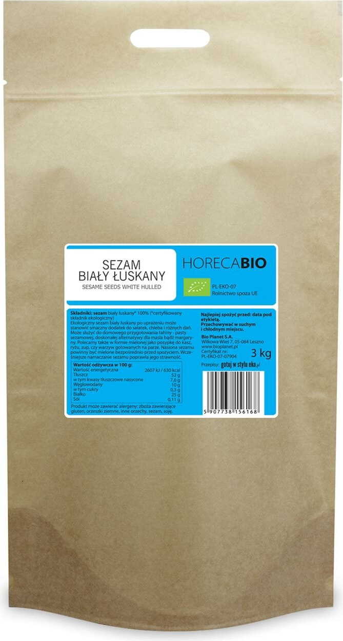 Sésame blanc décortiqué BIO 3 kg - HORECA