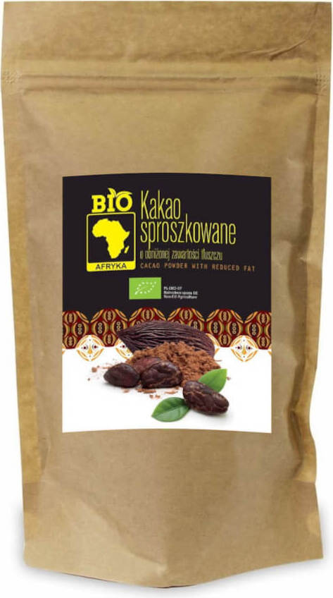 Cacao en poudre à teneur réduite en matière grasse BIO 200 g - BIO AFRICA