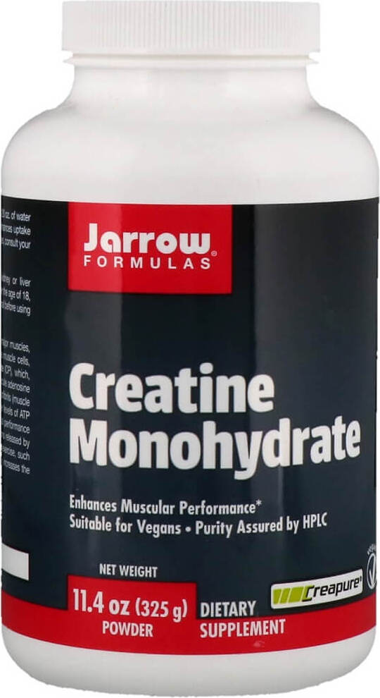 Monohydrate de créatine creapure poudre de monohydrate de créatine 325 g FORMULES JARROW
