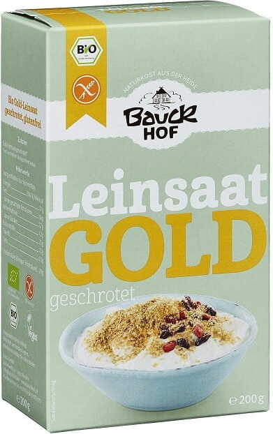 Lin doré moulu sans gluten BIO 200 g - BAUCK HOF