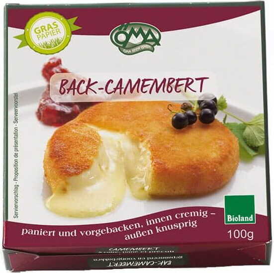 Camembert pané BIO (50% de matière grasse sur sec) 100 g - OMA