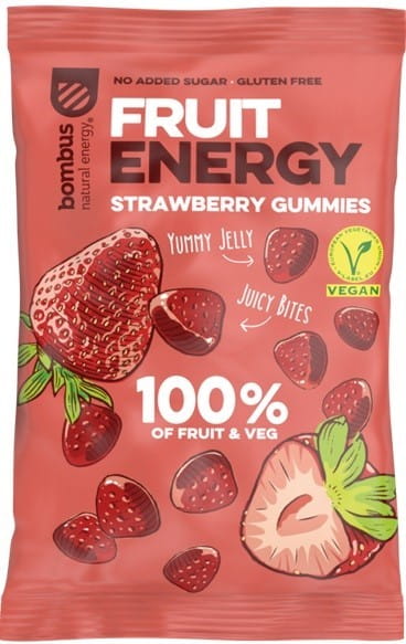 Snacks à la fraise 100% fruits sans gluten 35 g BOMBUS
