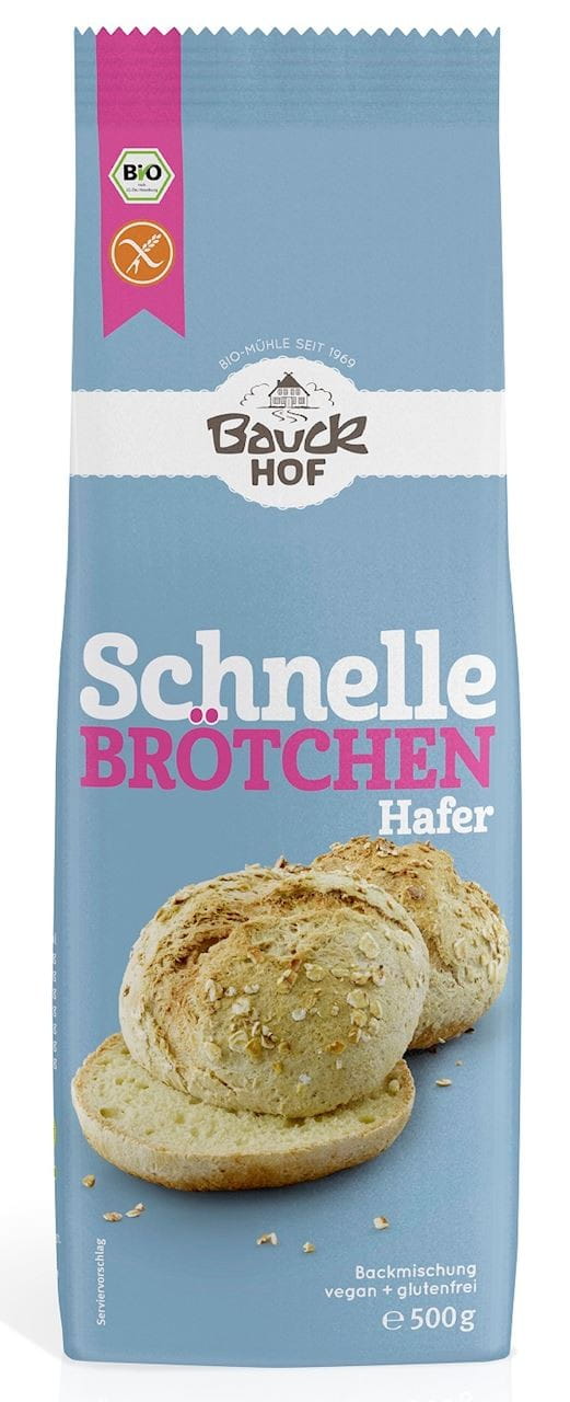 Mélange BIO sans gluten pour petits pains 500 g - BAUCK HOF