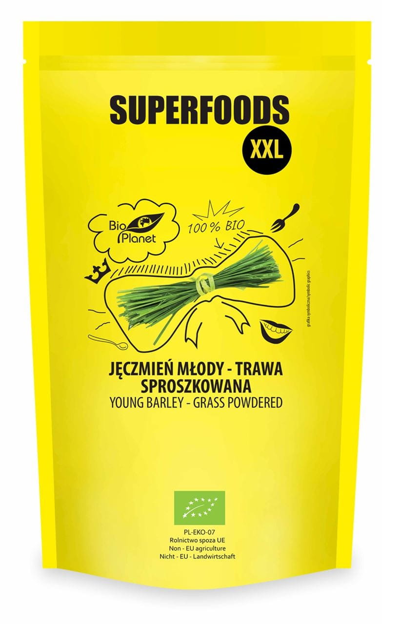 Jeune orge - herbe en poudre BIO 500 g - BIO PLANET