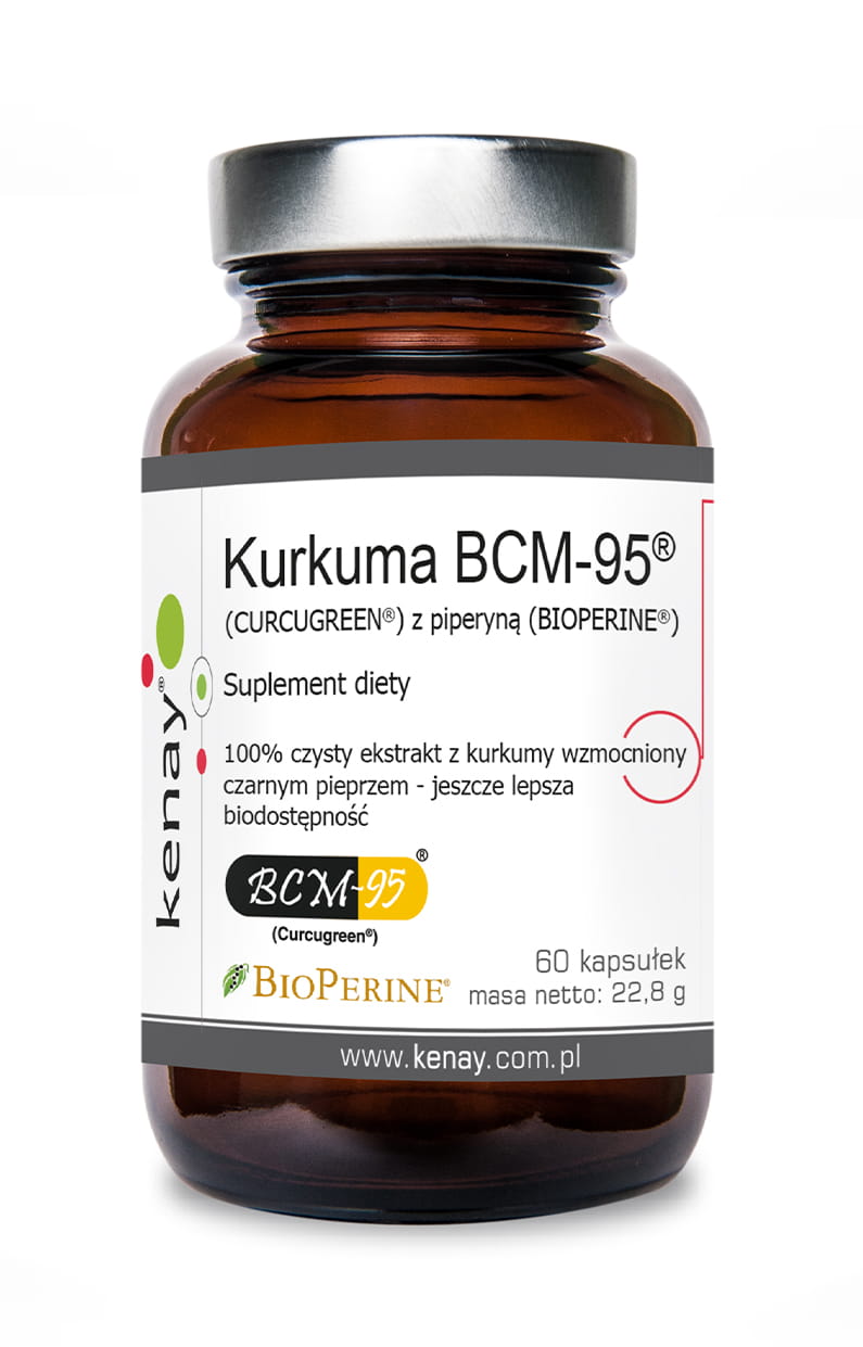 Curcuma BCM - 95 (curcugreen) avec pipérine (bioperine) (60 gélules) - KENAY