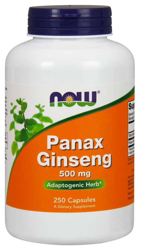 Panax ginseng ginseng 500 MG 250 gélules NOW FOODS