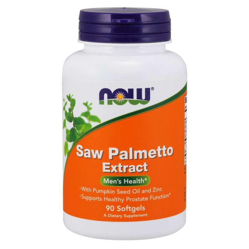 Extrait de palmier nain extrait de palmier nain huile de graines de citrouille zinc 90 capsules NOW FOODS