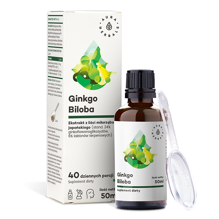 Extrait de Ginkgo biloba 50 : 1 50 ml AURA HERBALS