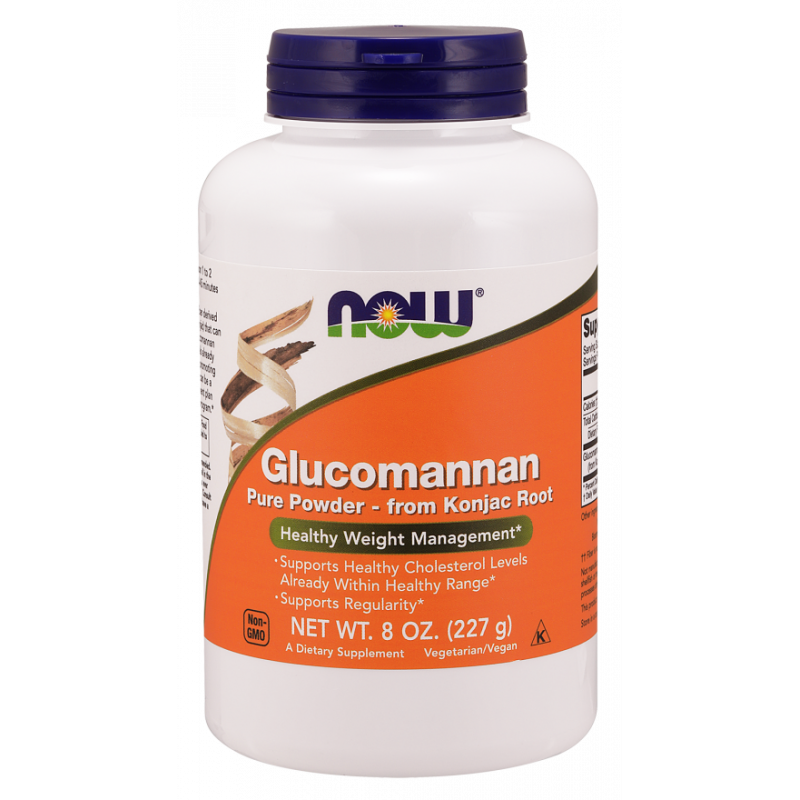 Poudre de racine de glucomannane de glucomannane de konjac 227 g NOW FOODS