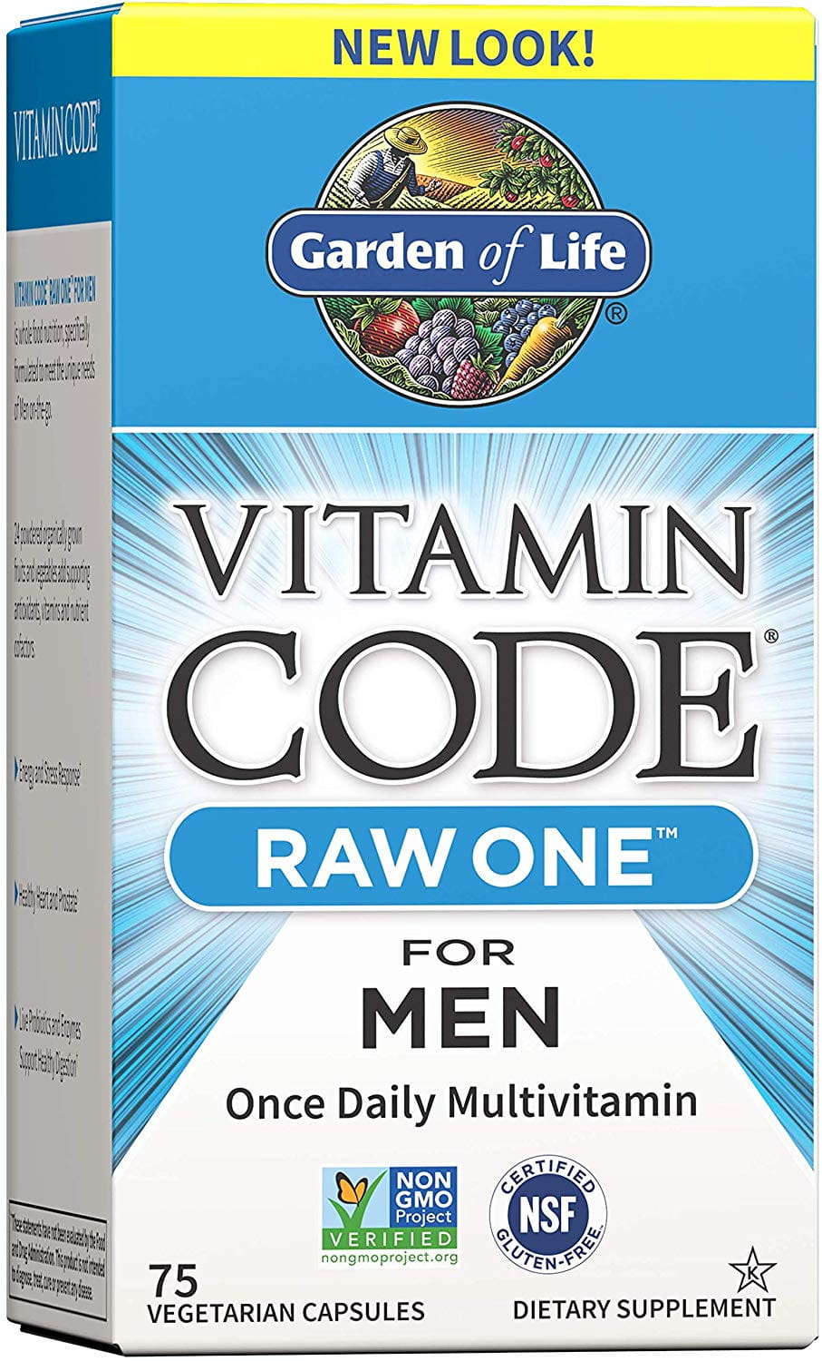 Vitamin code raw one pour homme 75 gélules GARDEN OF LIFE