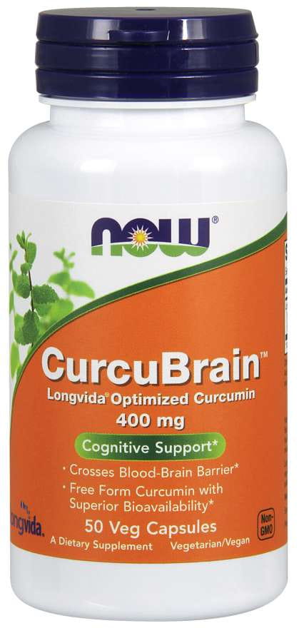 Curcubrain 400 MG 50 gélules NOW FOODS