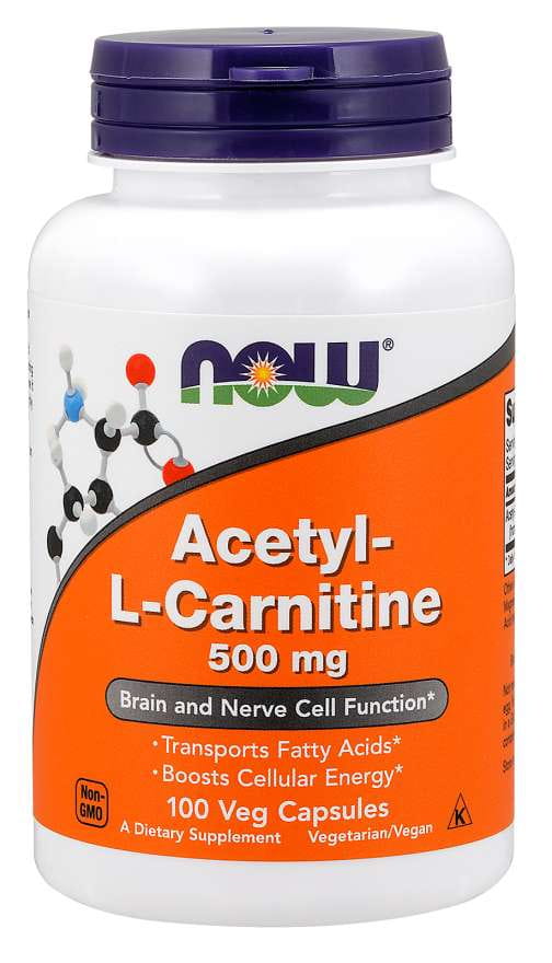 Acétyl Lcarnitine hci 500 MG 100 gélules NOW FOODS
