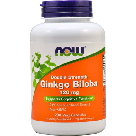 Ginkgo biloba extrait de ginkgo japonais 200 gélules NOW FOODS