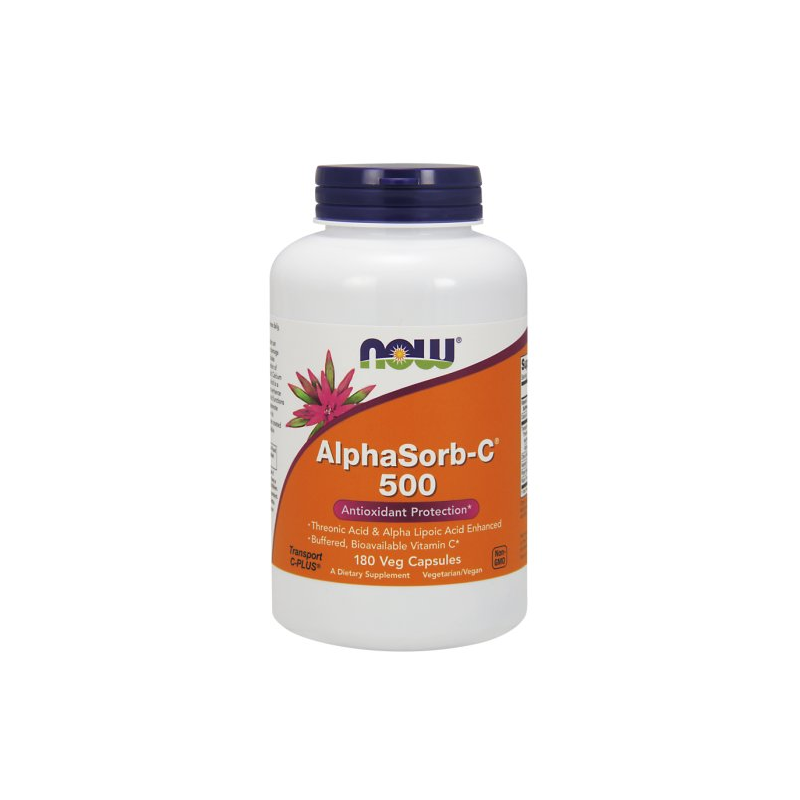 Neutre Vitamine C Calcium Ascorbate alphasorbc 500 MG 180 gélules NOW FOODS