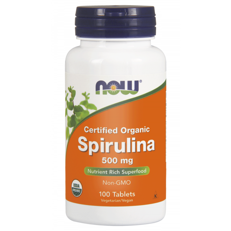 Eco spiruline 500 MG 100 comprimés NOW FOODS