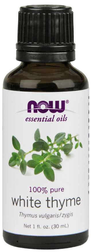 100% huile de thym blanc thym 30 ml NOW FOODS