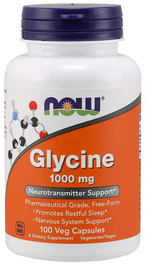 Glycine Glycine 1000 MG 100 gélules NOW FOODS