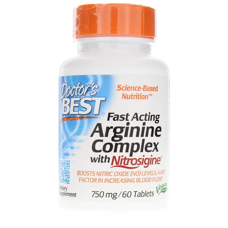 Complexe d'arginine à action rapide avec nitrosigine 60 comprimés DOCTOR'S BEST