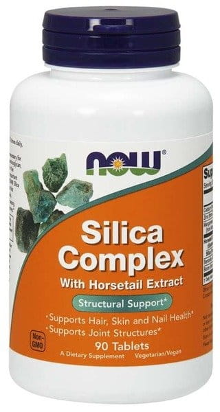 Complexe de silice cheveux peau ongles 90 comprimés NOW FOODS