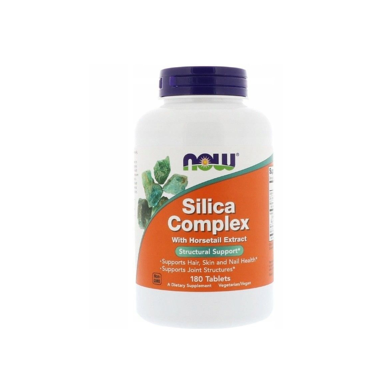 Complexe de silice cheveux peau ongles 180 comprimés NOW FOODS