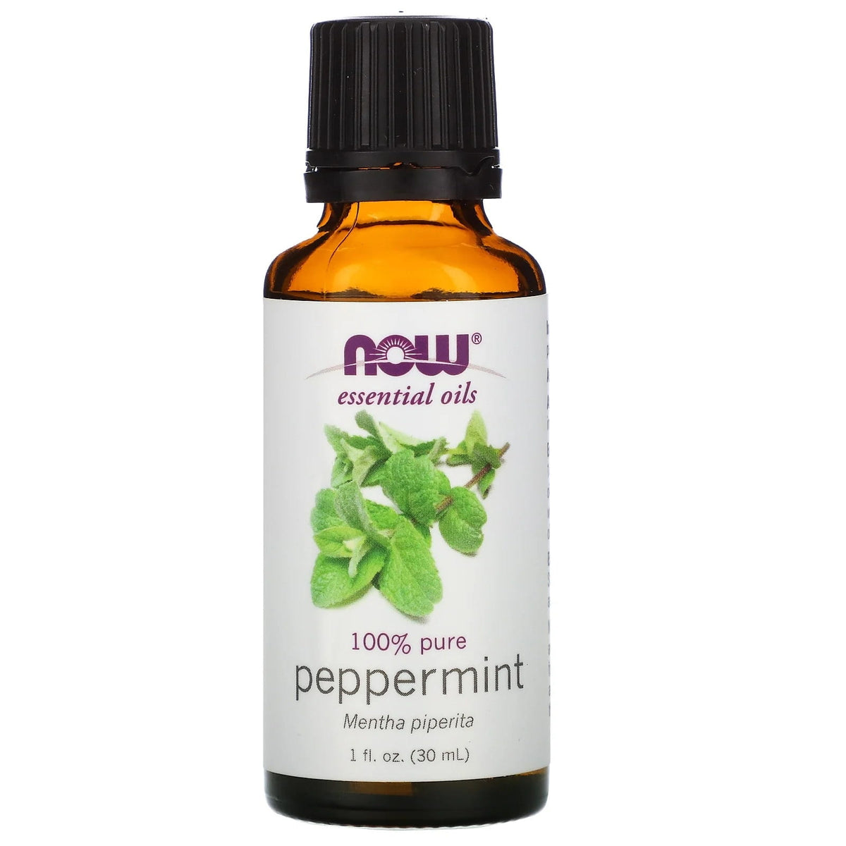 100% huile de menthe poivrée menthe poivrée 30 ml NOW FOODS