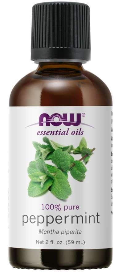 100% huile essentielle de menthe poivrée menthe poivrée 59 ml NOW FOODS HUILES ESSENTIELLES