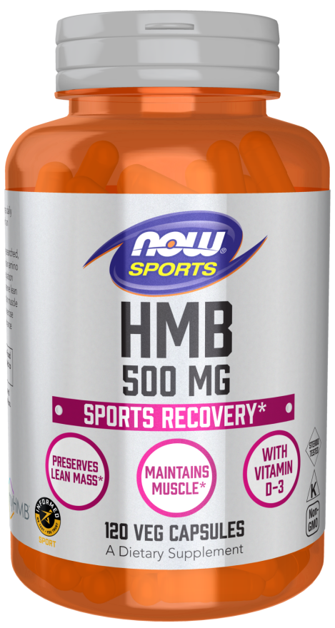 Hmb 500 MG leucine 120 gélules NOW FOODS SPORTS