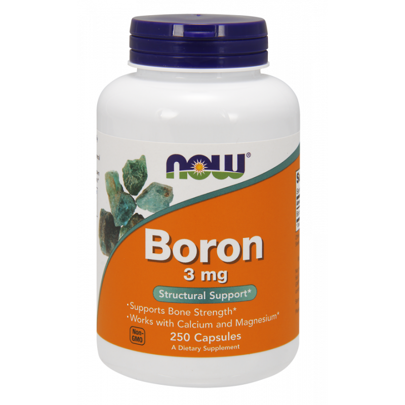 Bore bor 3 MG 250 gélules NOW FOODS