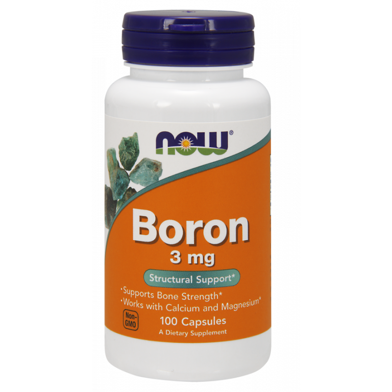 Bore bore 3 MG 100 gélules NOW FOODS