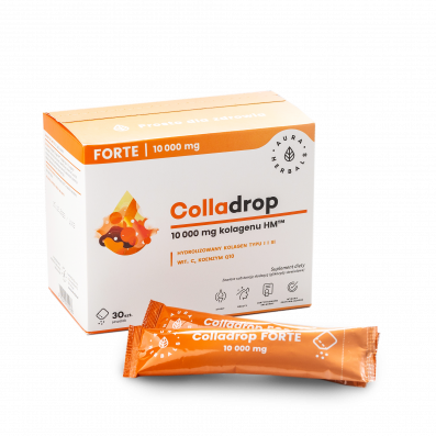 Colladrop FORTE collagène marin 10000 MG sachets 30 pièces AURA HERBALS