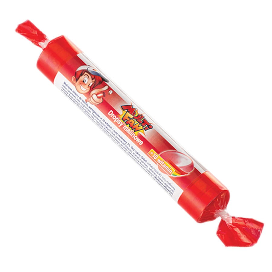 Gouttes de framboise avec 10 vitamines sans sucre 39g MULTIFAN