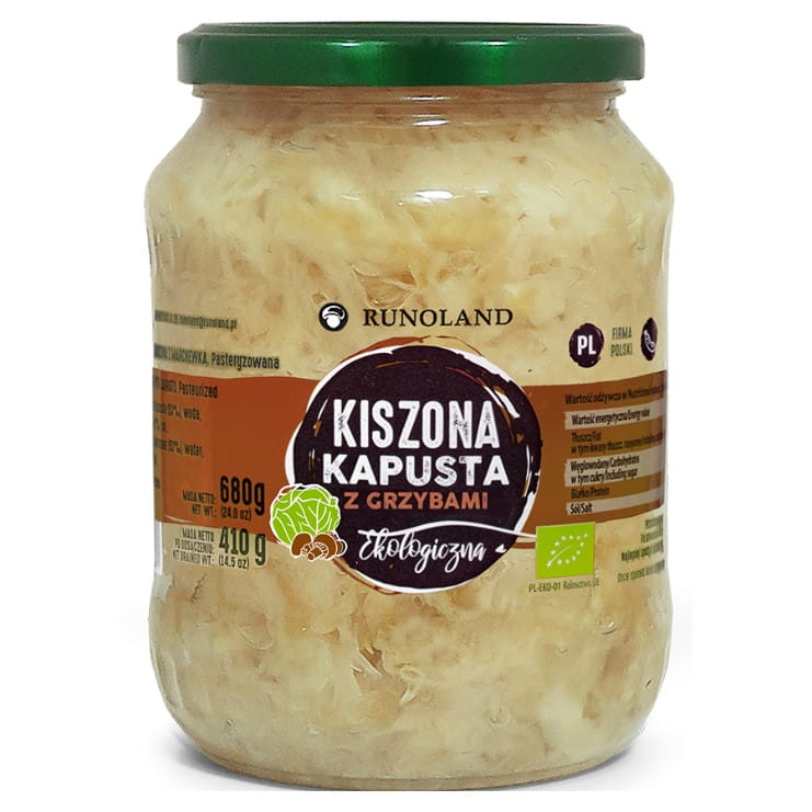 Choucroute aux champignons sauvages BIO 680g RUNOLAND