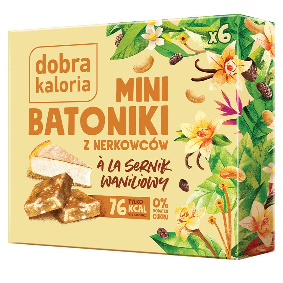 Mini-barres cajou - cheesecake vanille 102g GOOD KALORIA