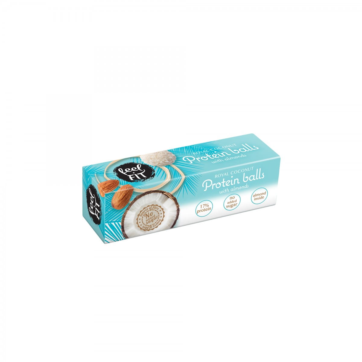 Boules de noix de coco sans sucre aux amandes 27 g FEELFIT