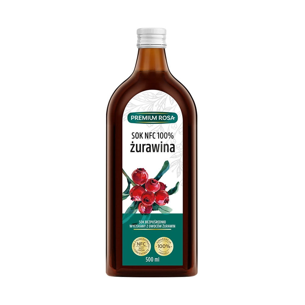 Jus de canneberge 100% 500 ml PREMIUM ROSA