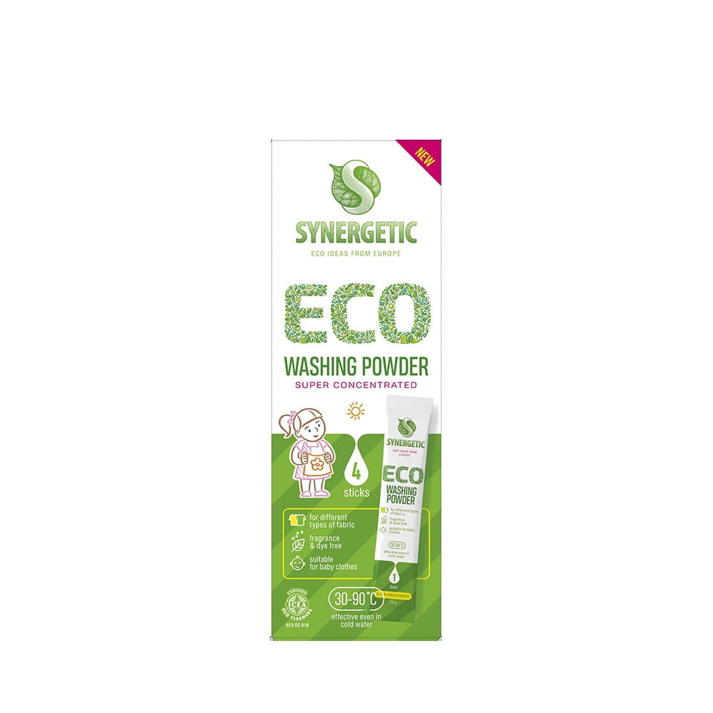 Concentré de lessive en poudre, biodégradable 4 lavages