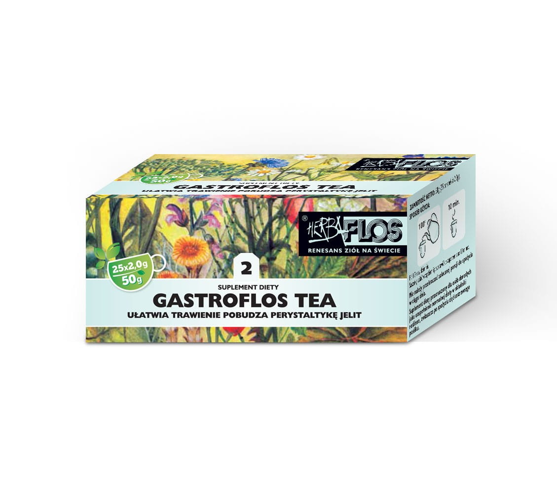 2 thé gastroflos fix 25 x 2g - facilite la digestion de l'herbe - FLOS