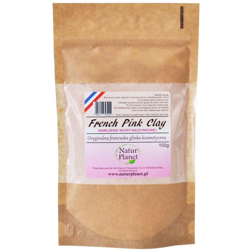 Argile française originale - rose 100g NATUR PLANET