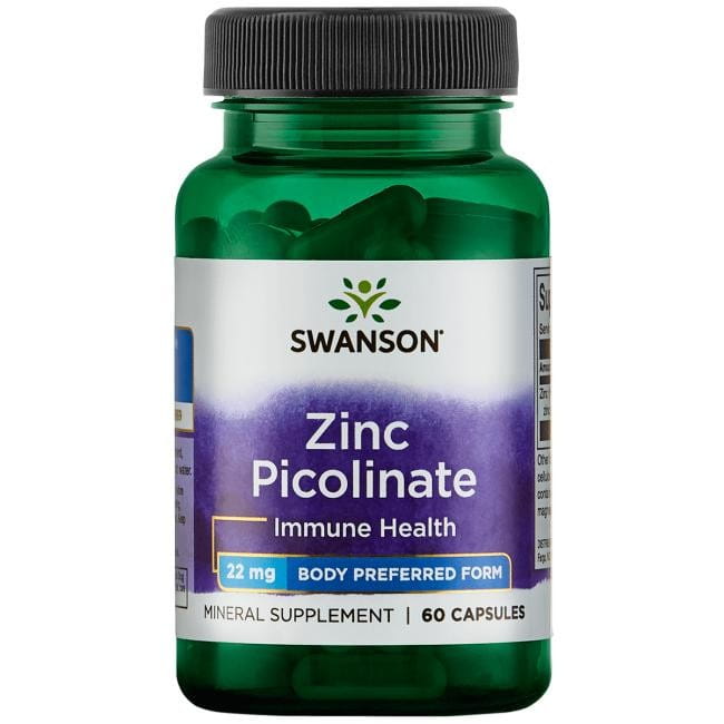Zinc - picolinate 22 mg 60 gélules. SWANSON