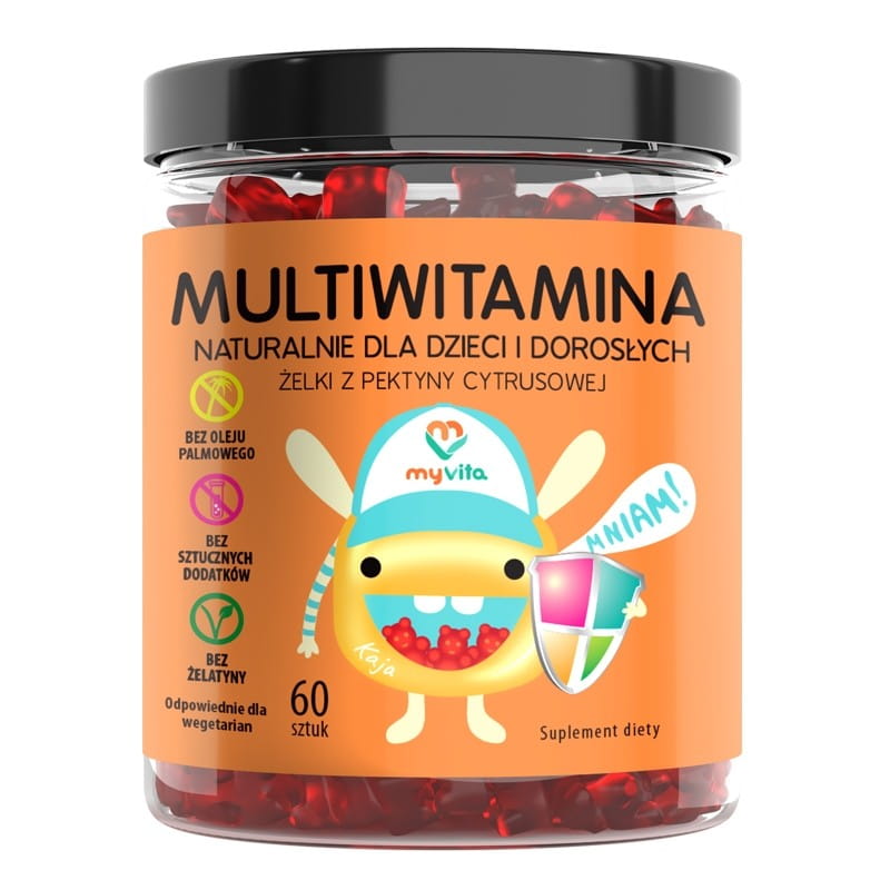 Gelées multivitaminées à la pectine d'agrumes 60 pcs - MYVITA