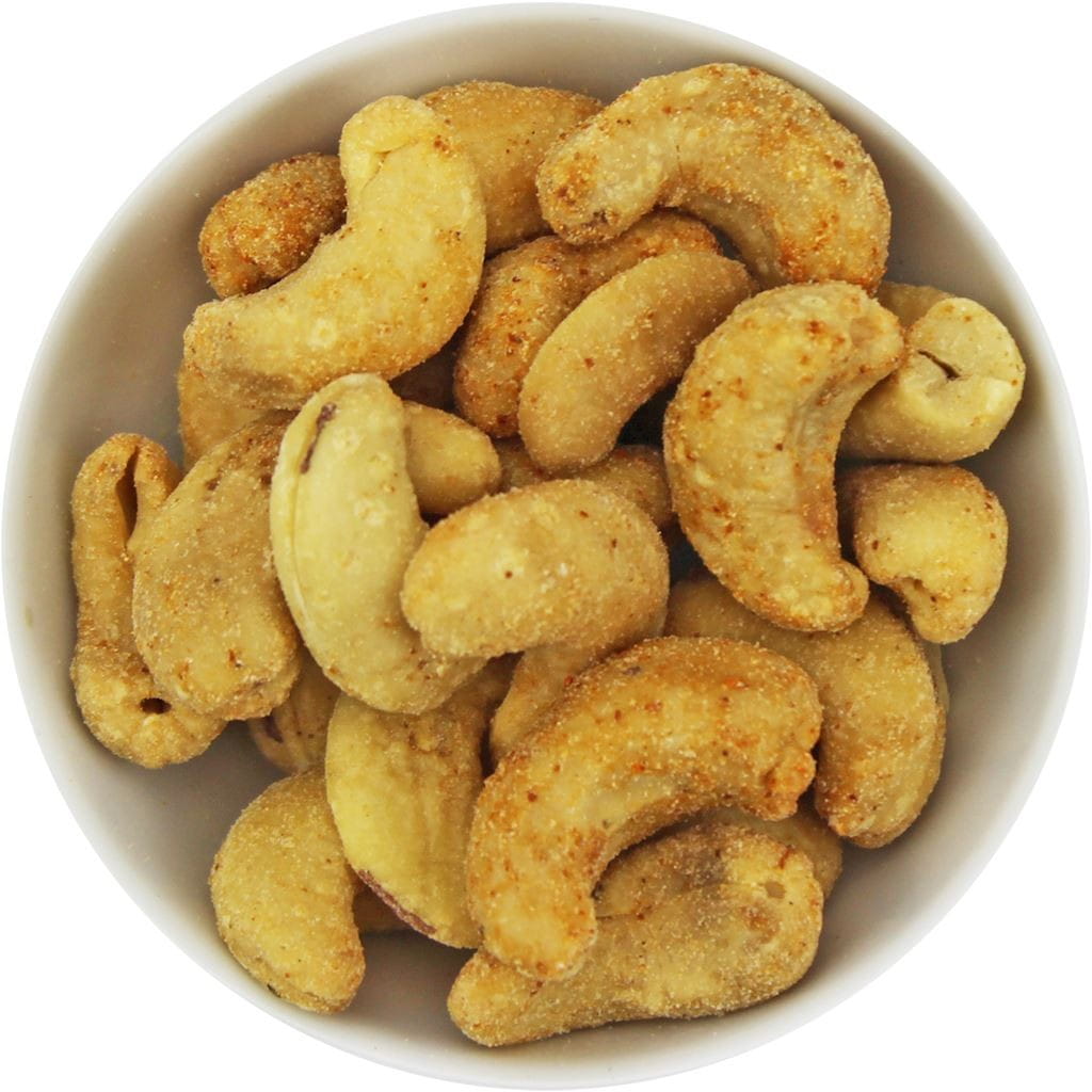 Noix de cajou grillées et salées au piment BIO (matière première) (20 kg) 8 HORECA