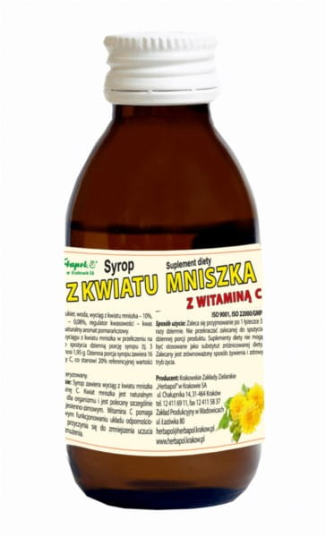 Sirop de fleur de pissenlit à la vitamine C 100 ml HERBAPOL
