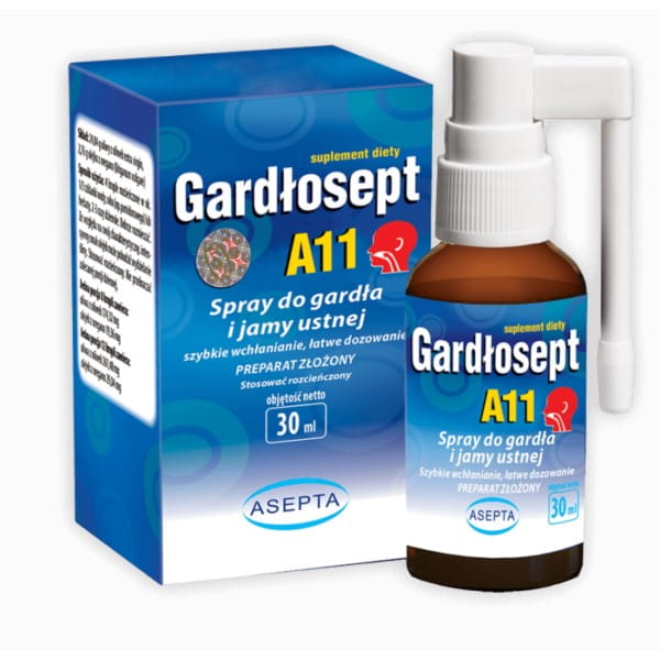 Gardłosept a11 spray pour la gorge 30 ml ASEPTA