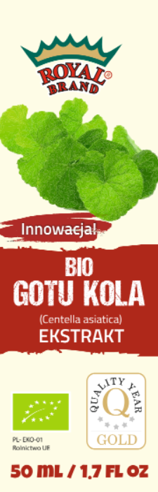 EXTRAIT DE ROUE DE GOTU EN GOUTTES BIO 50 ml - ROYAL BRAND